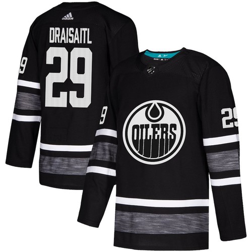 Edmonton Oilers Trikot #29 Leon Draisaitl Schwarz 2019 All-Star Stitched